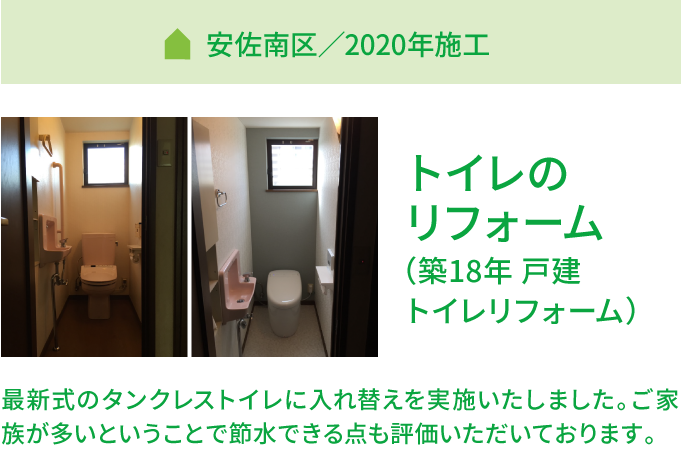 トイレのリフォーム